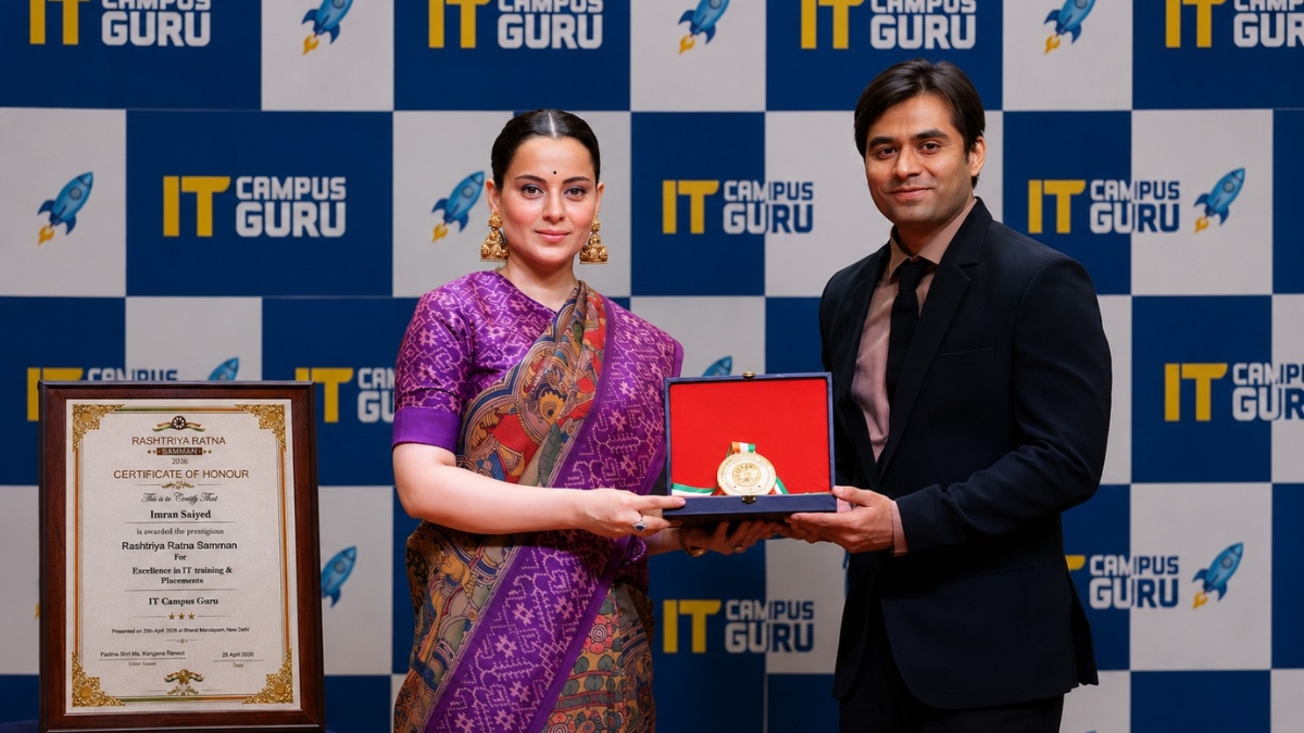 Nagpur-Based IT Campus Guru Bags IT Rashtriya Ratna Samman 2026 for Excellence in Highest IT Placements; Kangana Ranaut Presents Award