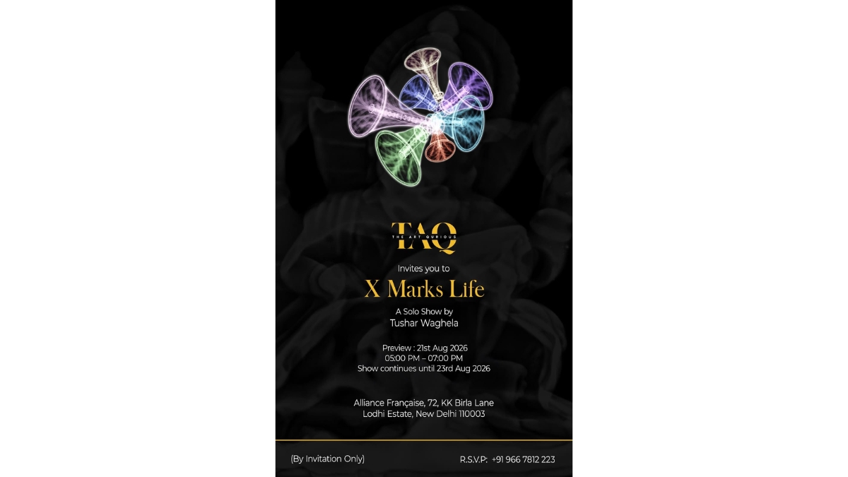 The Art Qurious presents X Marks Life -A Solo Exhibition by Tushar Waghela at Alliance Française de Delhi